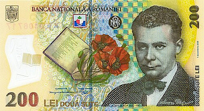 banknot-200-lei-rumunskich-ron-awers.jpg | Banknot 200 lei rumuńskich (RON) – awers | Banknot o nominale 200 lei rumuńskich (RON).
