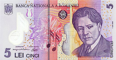 banknot-5-lei-rumunskich-ron-awers.jpg | Banknot 5 lei rumuńskich (RON) – awers | Banknot o nominale 5 lei rumuńskich (RON).