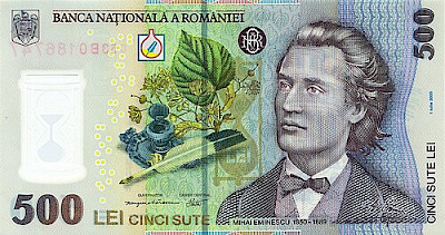 banknot-500-lei-rumunskich-ron-awers.jpg | Banknot 500 lei rumuńskich (RON) – awers | Banknot o nominale 500 lei rumuńskich (RON).